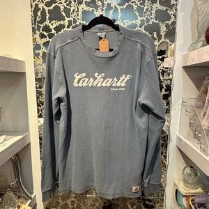 Carhartt Men's Slate Blue Long Sleeve Tee